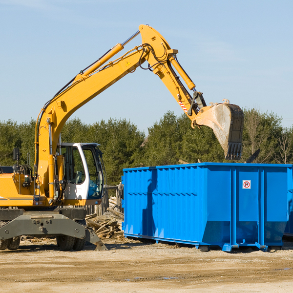 can i choose the location where the residential dumpster will be placed in Glencoe California